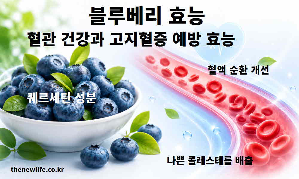 블루베리 효능 혈관 건강 고지혈증 예방