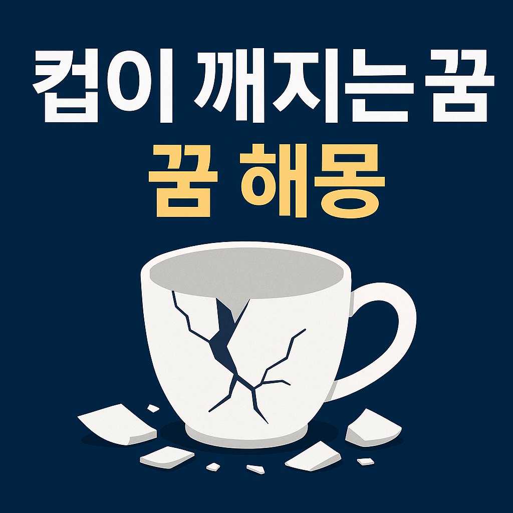 컵이 깨지는 꿈