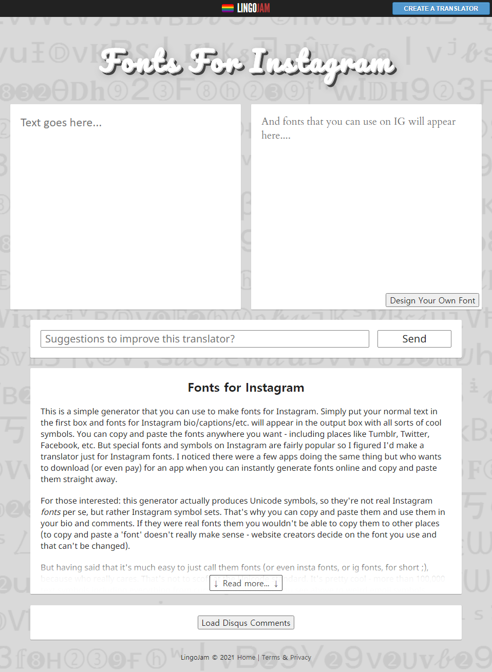 인스타 폰트 변환
2