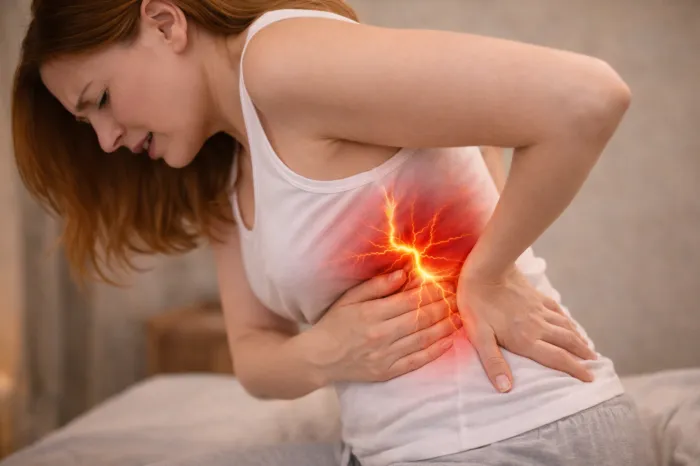 왼쪽 갈비뼈 아래 통증