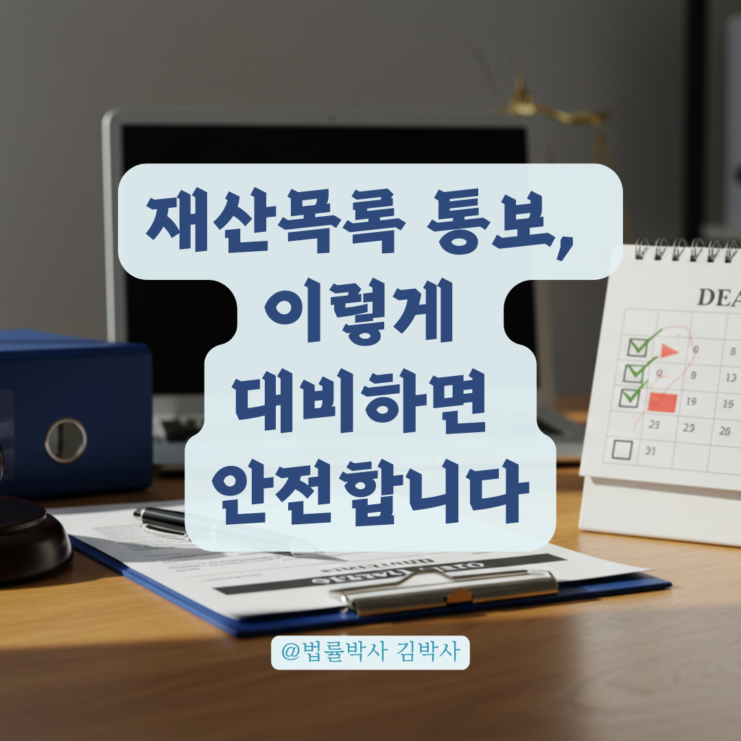 재산목록 제출 통보받은 초보자라면? 변호사 선임 전 꼭 확인해야 할 것들.