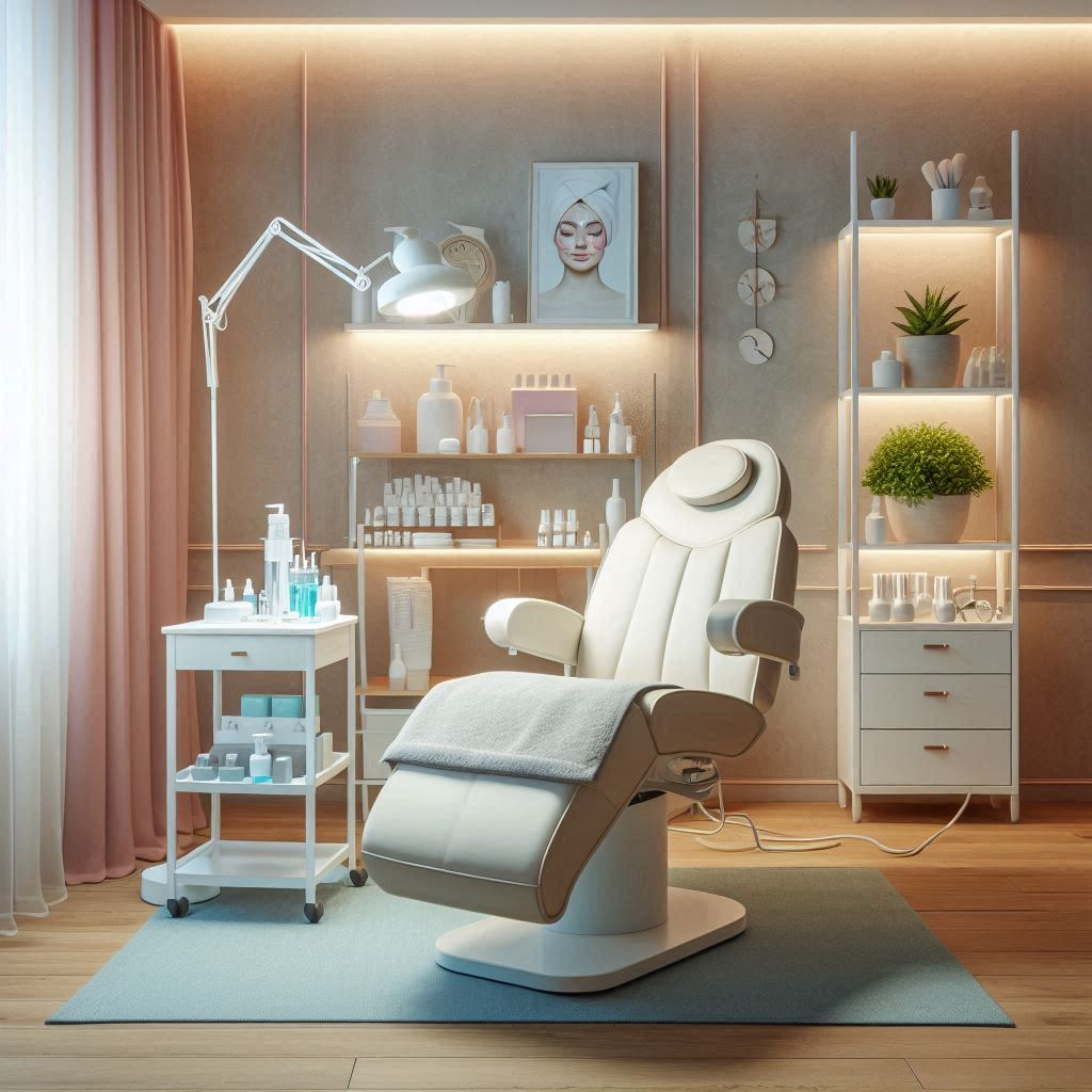 피부,체형관리 샵 배경