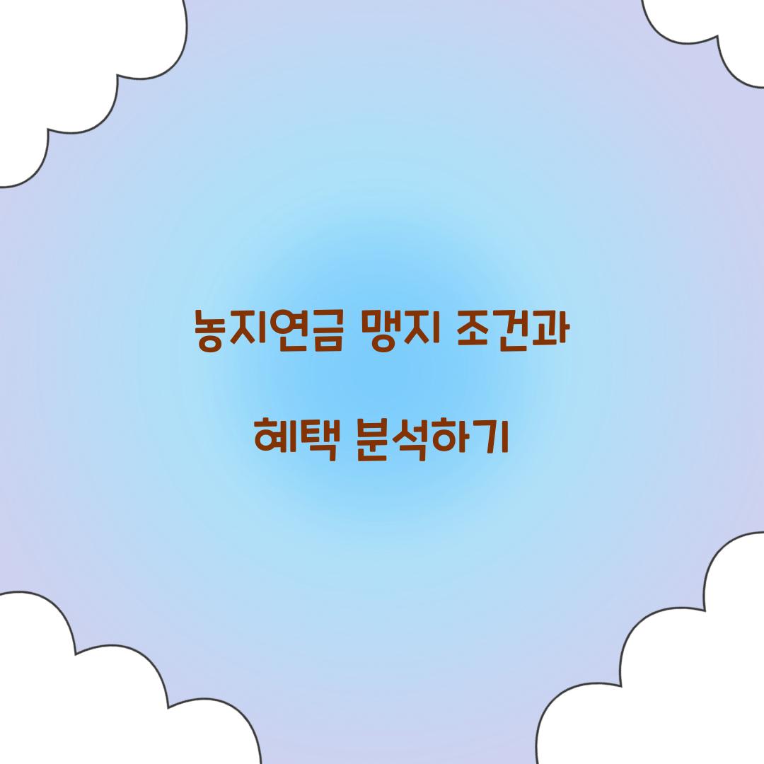 농지연금 맹지