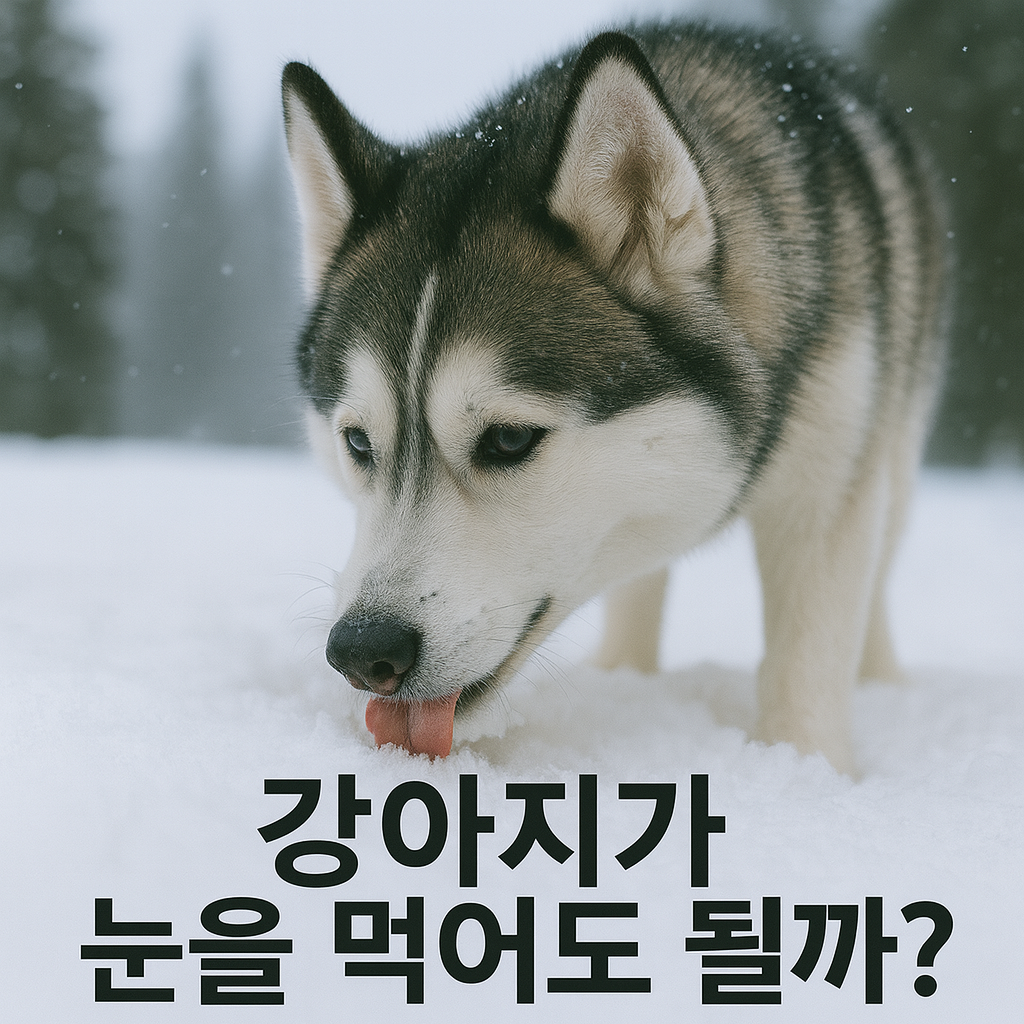 강아지가 눈을 먹어도 될까?, 실사형 이미지