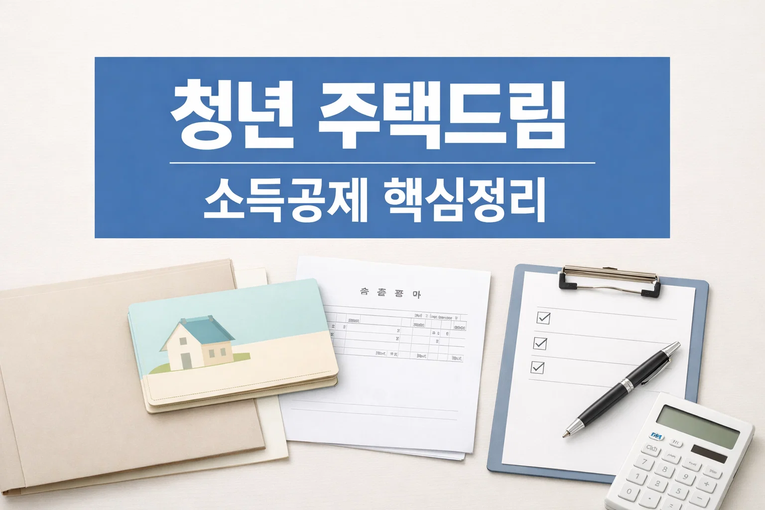 청년 주택드림 청약통장 소득공제의 절세 조건과 주의사항 흐름을 한눈에 이해하도록 구성한 대표 이미지