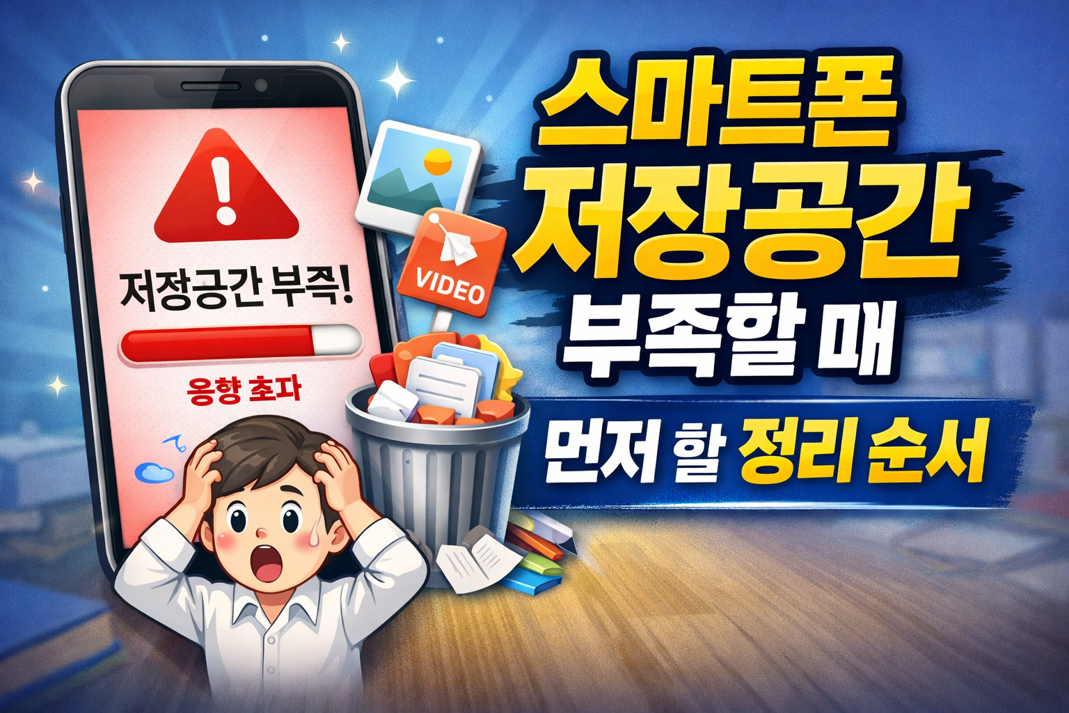 스마트폰 저장공간 정리 순서