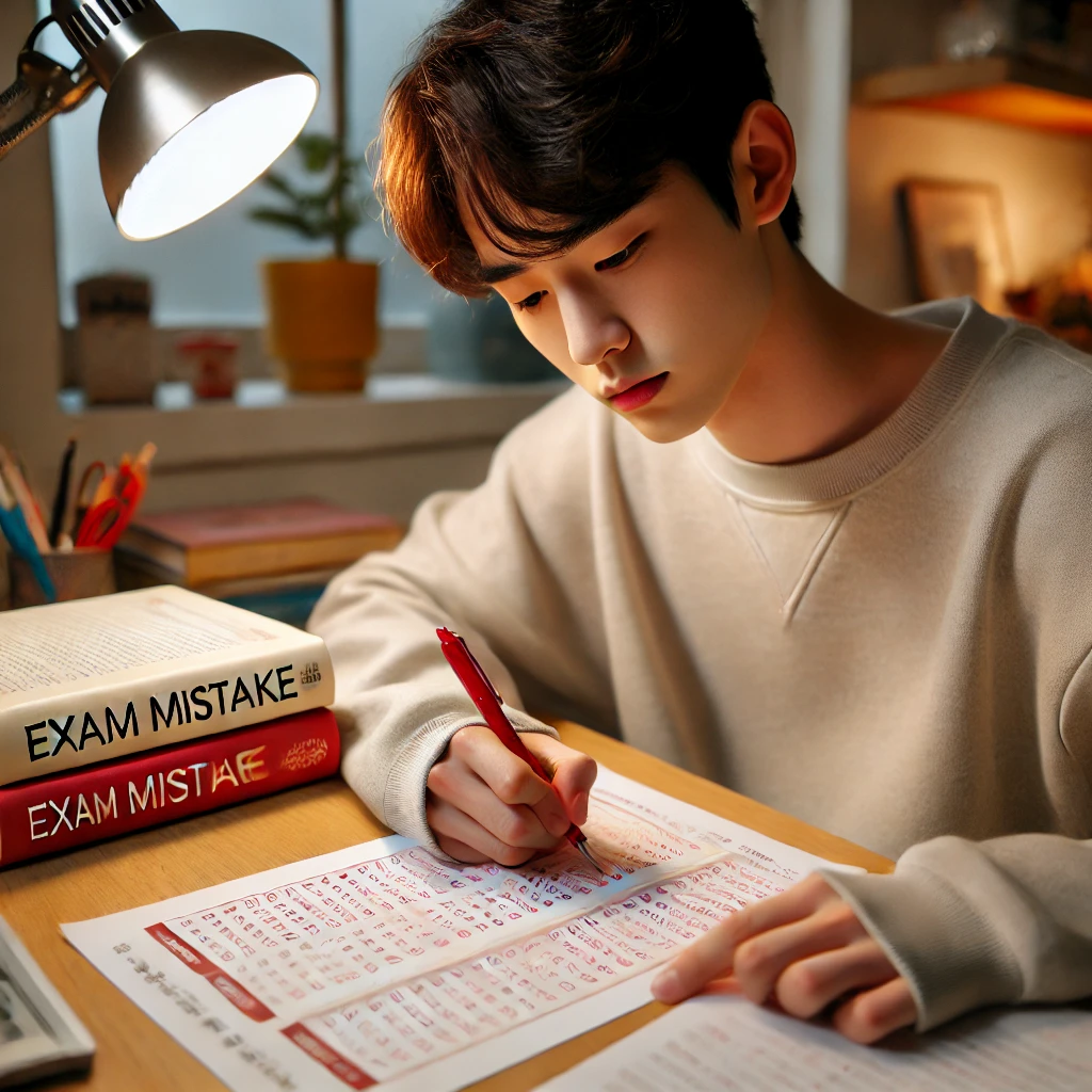 오답노트 작성하는 검정고시 수험생