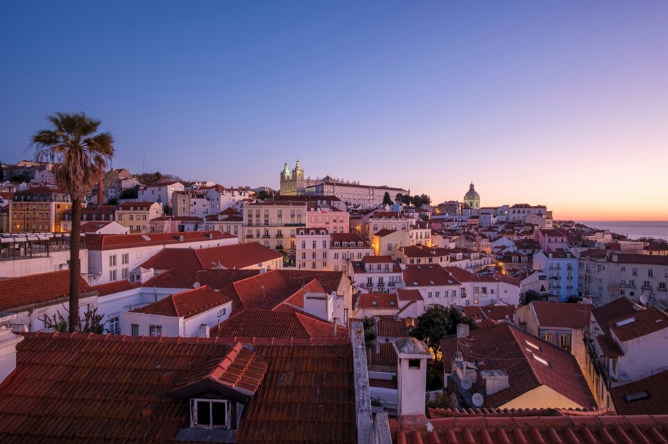 포르투갈 리스본 주택가 사진