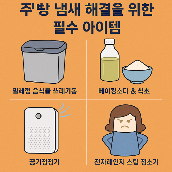 더운 여름, 주방 냄새 해결을 위한 필수 아이템