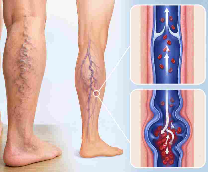 Causes and symptoms of varicose veins in the lower extremities, and summary of treatments