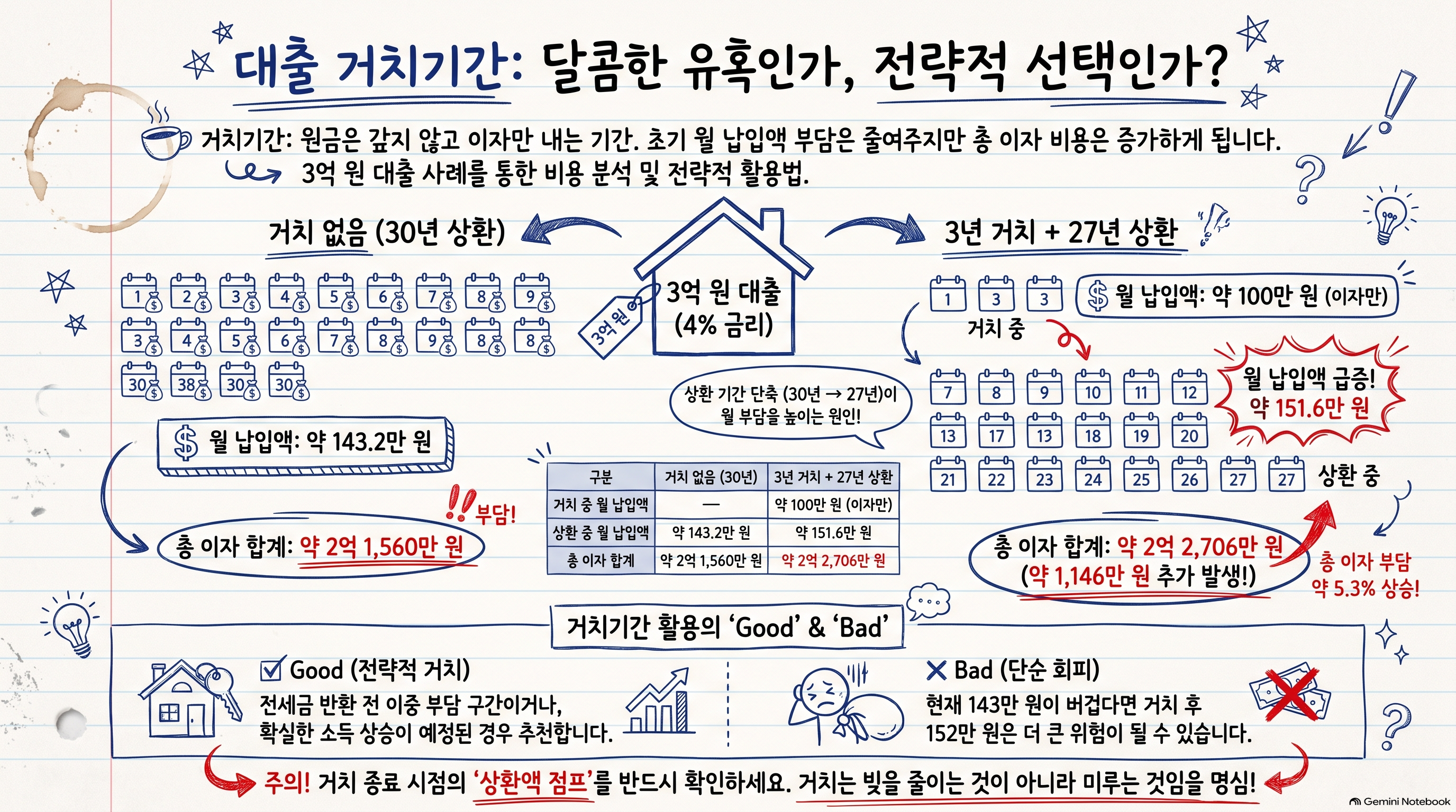 대출 거치기간 활용전략