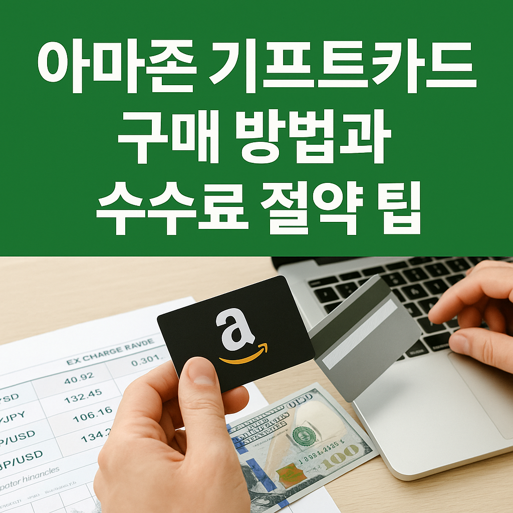 아마존 기프트카드 구매 방법과 수수료 절약 팁