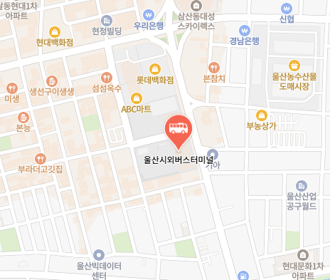 울산시외버스터미널 위치-지도