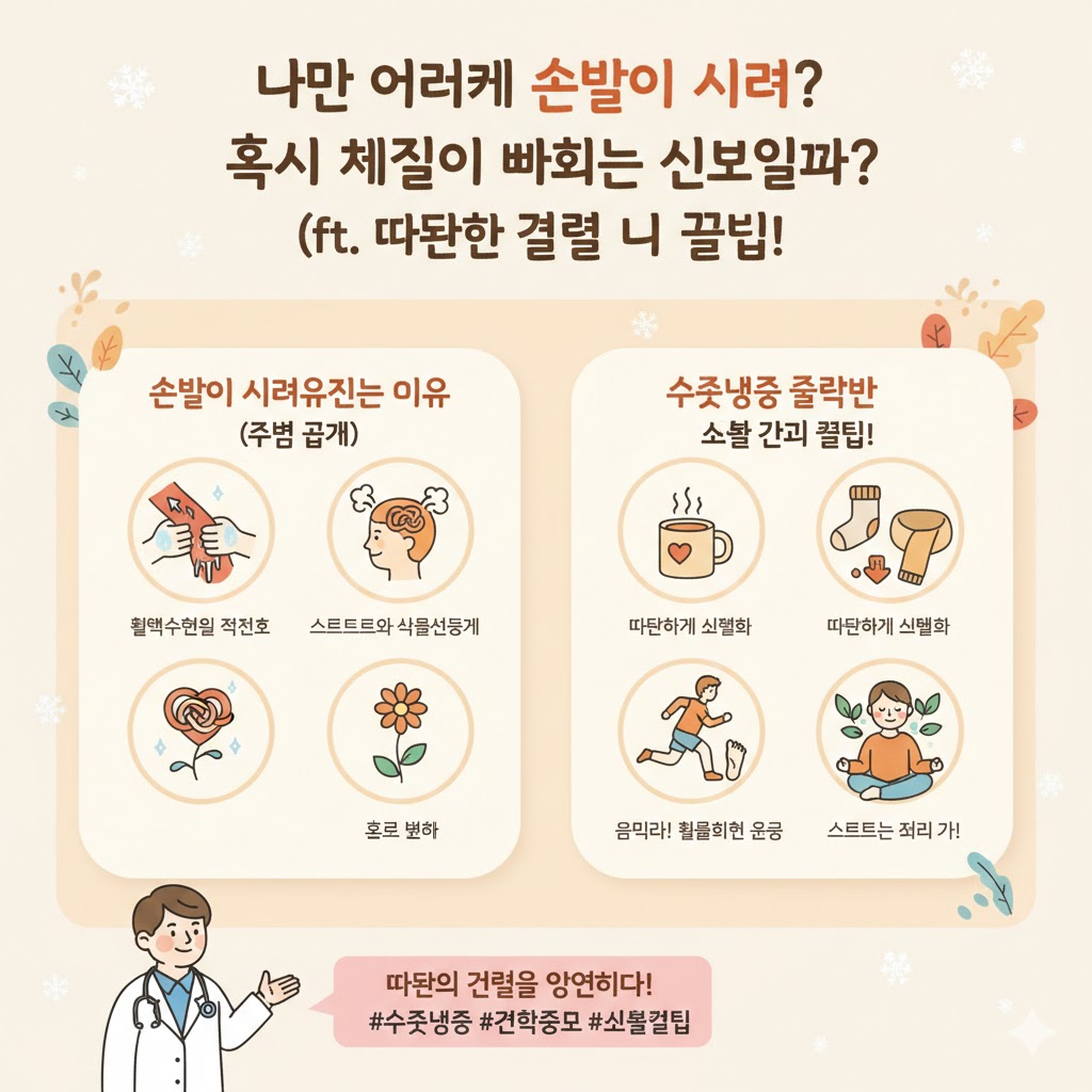 손발이 차가워진다면 몸이 보내는 신호 체질 변화로 보는 6가지 기준