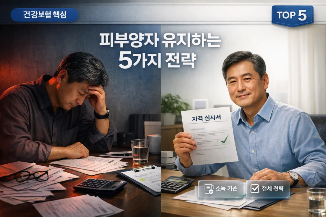 피부양자 자격 잃지 않는 5가지 합법 절세 전략