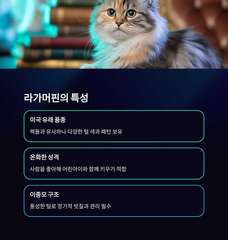 풍성한 털과 온순한 성격