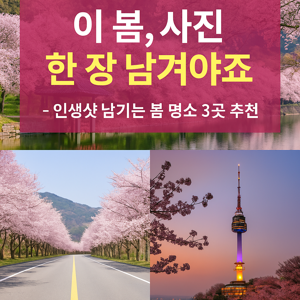 이 봄, 사진 한 장 남겨야죠 - 인생샷 남기는 봄 명소 3곳 추천 썸네일