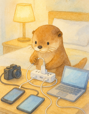 해외여행 멀티 어댑터와 멀티 탭2