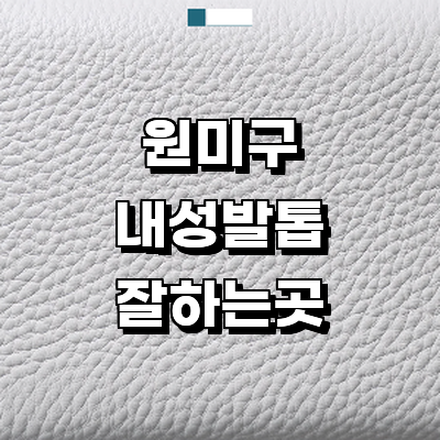 부천 원미구 내성발톱