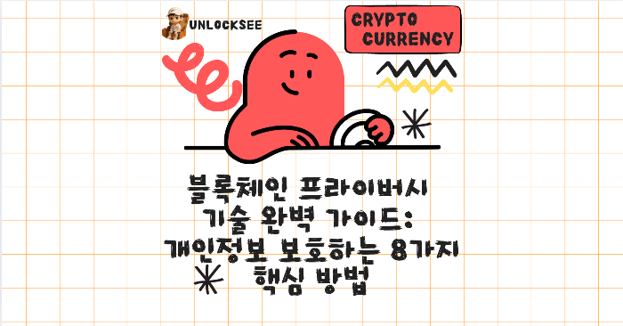 블록체인 프라이버시 기술 완벽 가이드: 개인정보 보호하는 8가지 핵심 방법