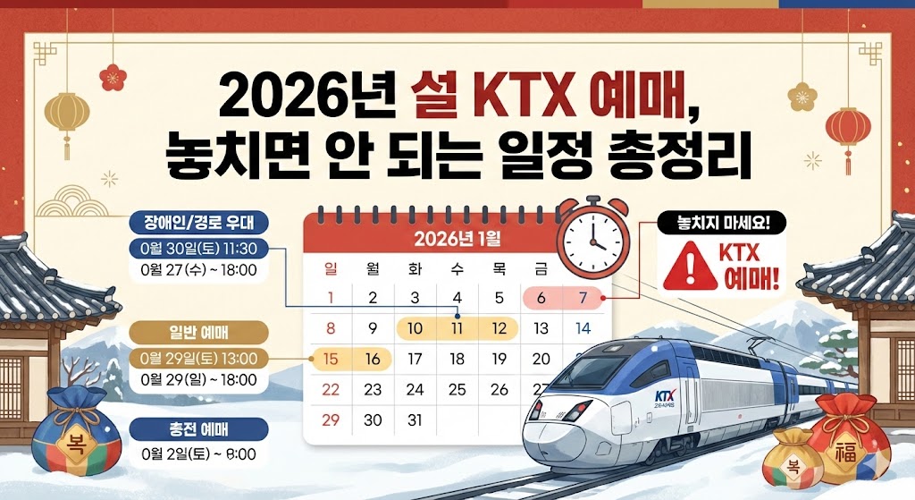 2026년 설 KTX 예매