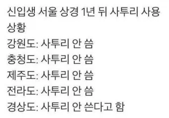 한국 지역별 사투리 특징 한눈에 보는 총정리_20