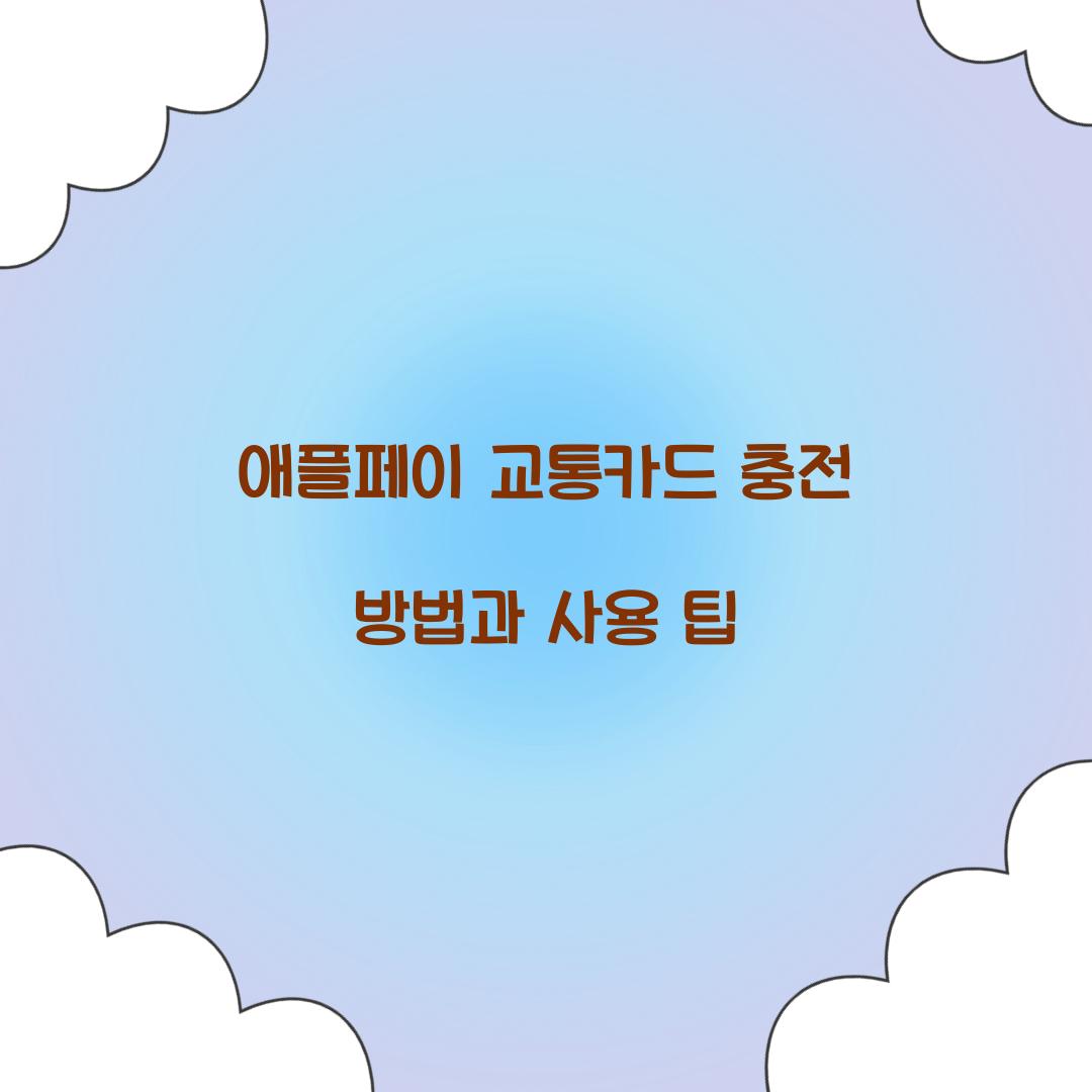 애플페이 교통카드