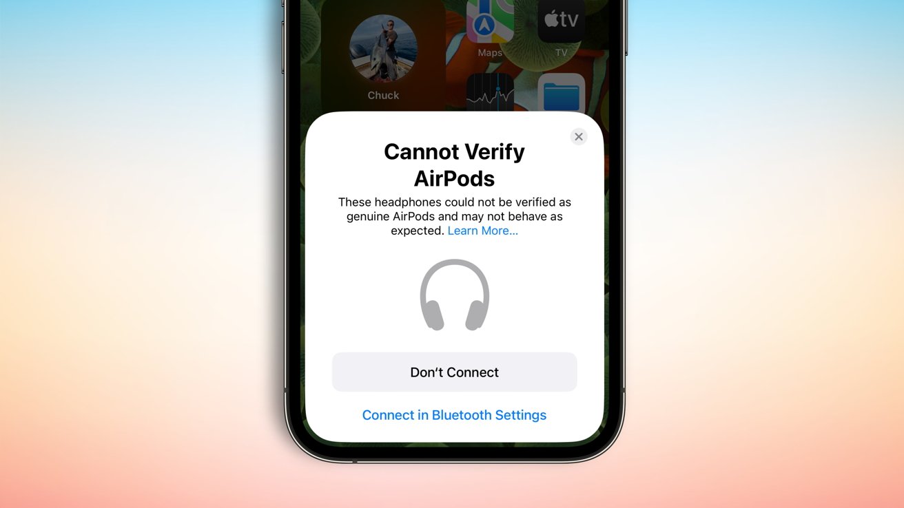 CannotVerifyAirPods