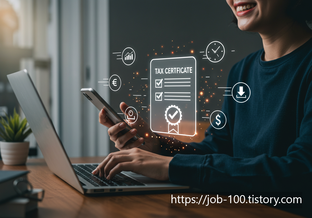 5분 만에 홈택스 국세완납증명서 발급! 초간단 정리