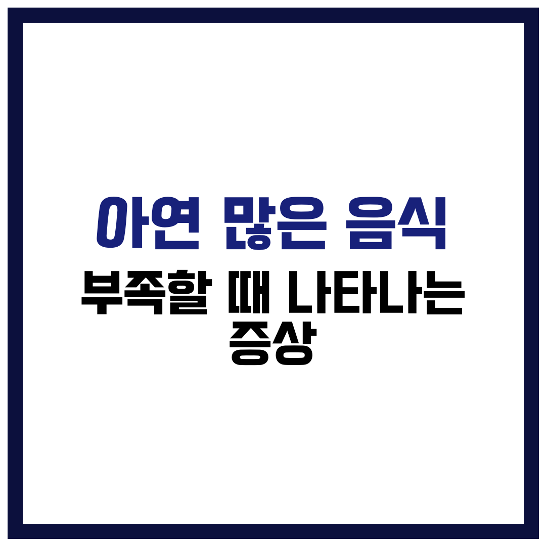 아연 많은 음식