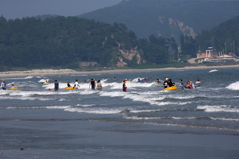 백령도 사곶 해변 모습