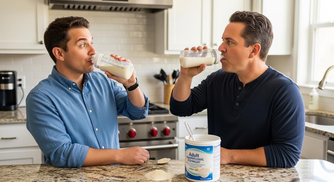 어른이 분유먹으면