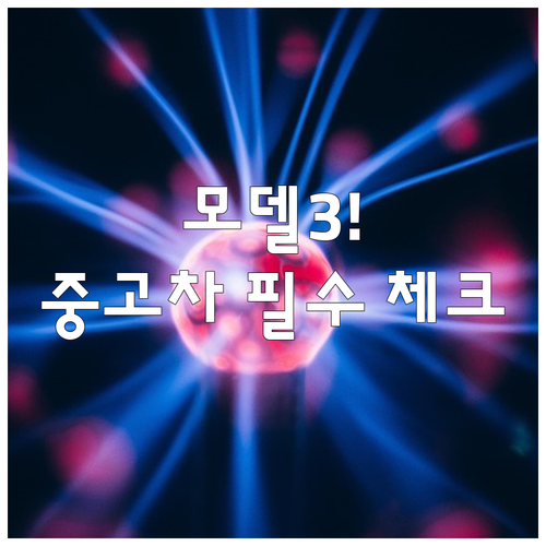 테슬라 모델 3 중고차 구매 시 확인..