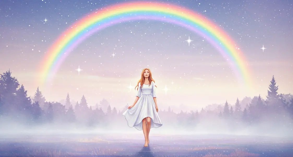 무지개 아래를 걷는 꿈