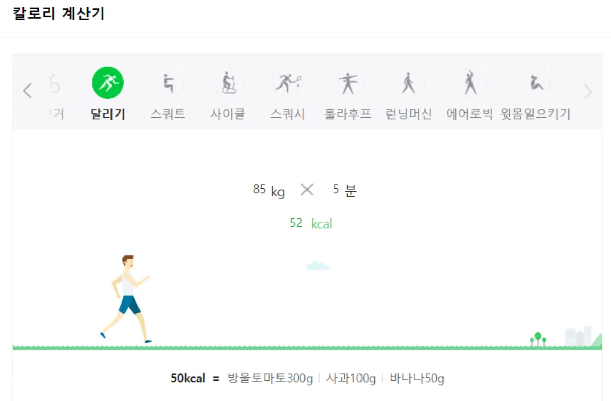 달리기_칼로리