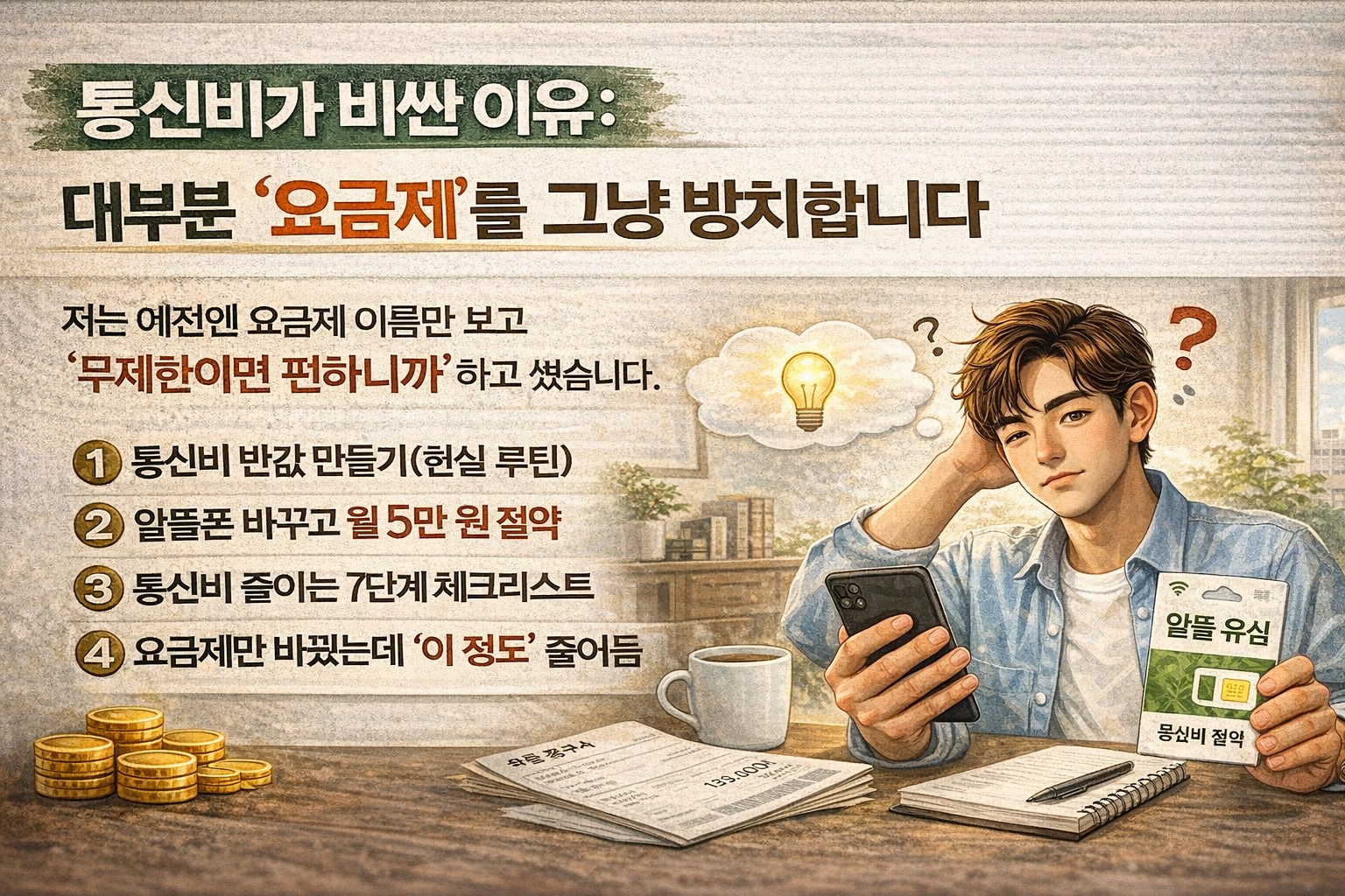 통신비가 비싼 이유: 대부분 &lsquo;요금제&rsquo;를 그냥 방치합니다