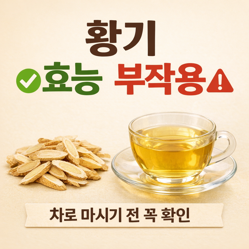 황기 효능 부작용 정리, 황기차 어떻게 마셔야 할까