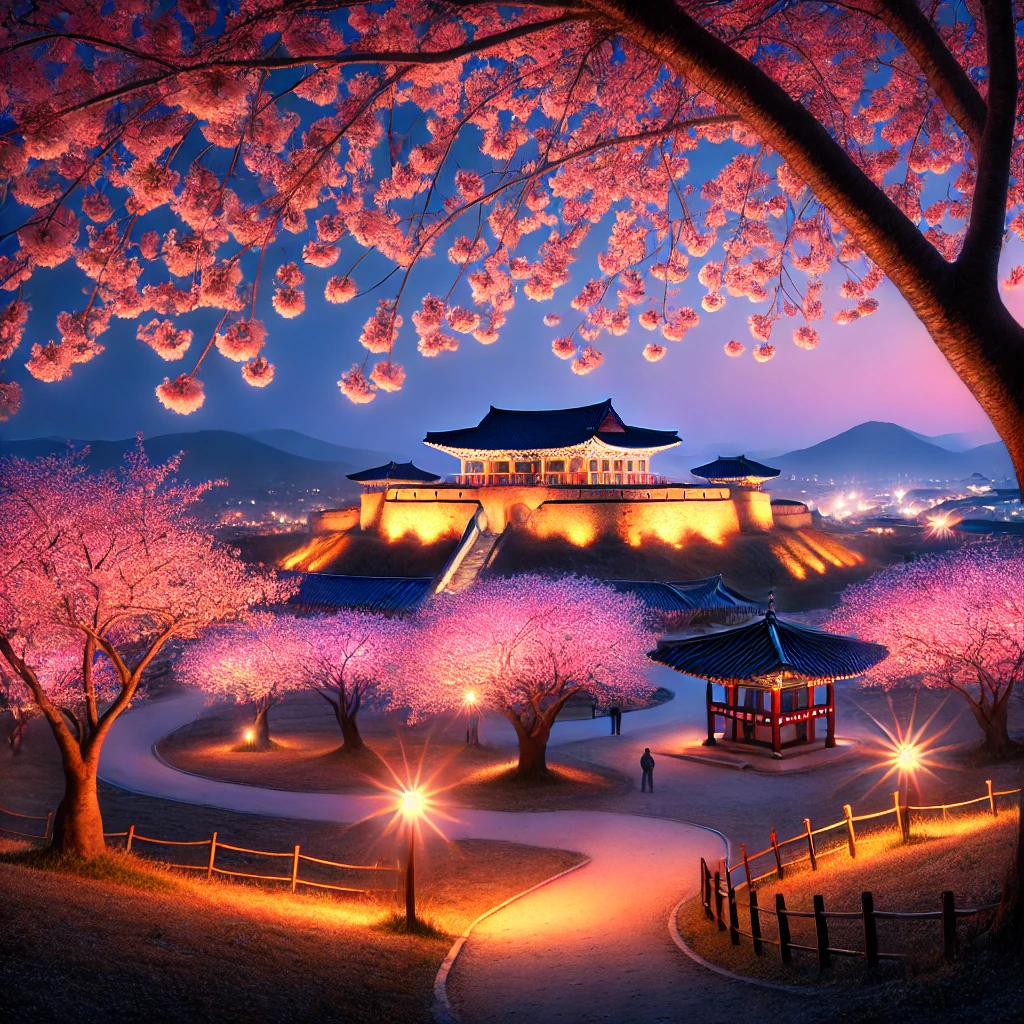낭만적인 벚꽃 야경을 감상할 수 있는 명소 🌙🌸
