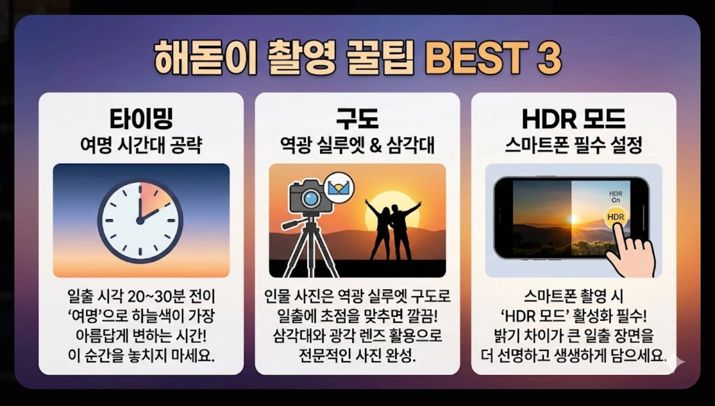 2026년 해돋이 시간 지역별 완벽 정리