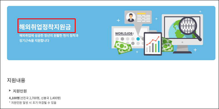 해외취업-지원금