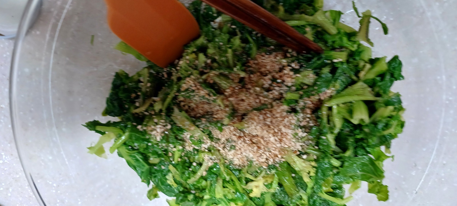 겨울초나물 무치기2