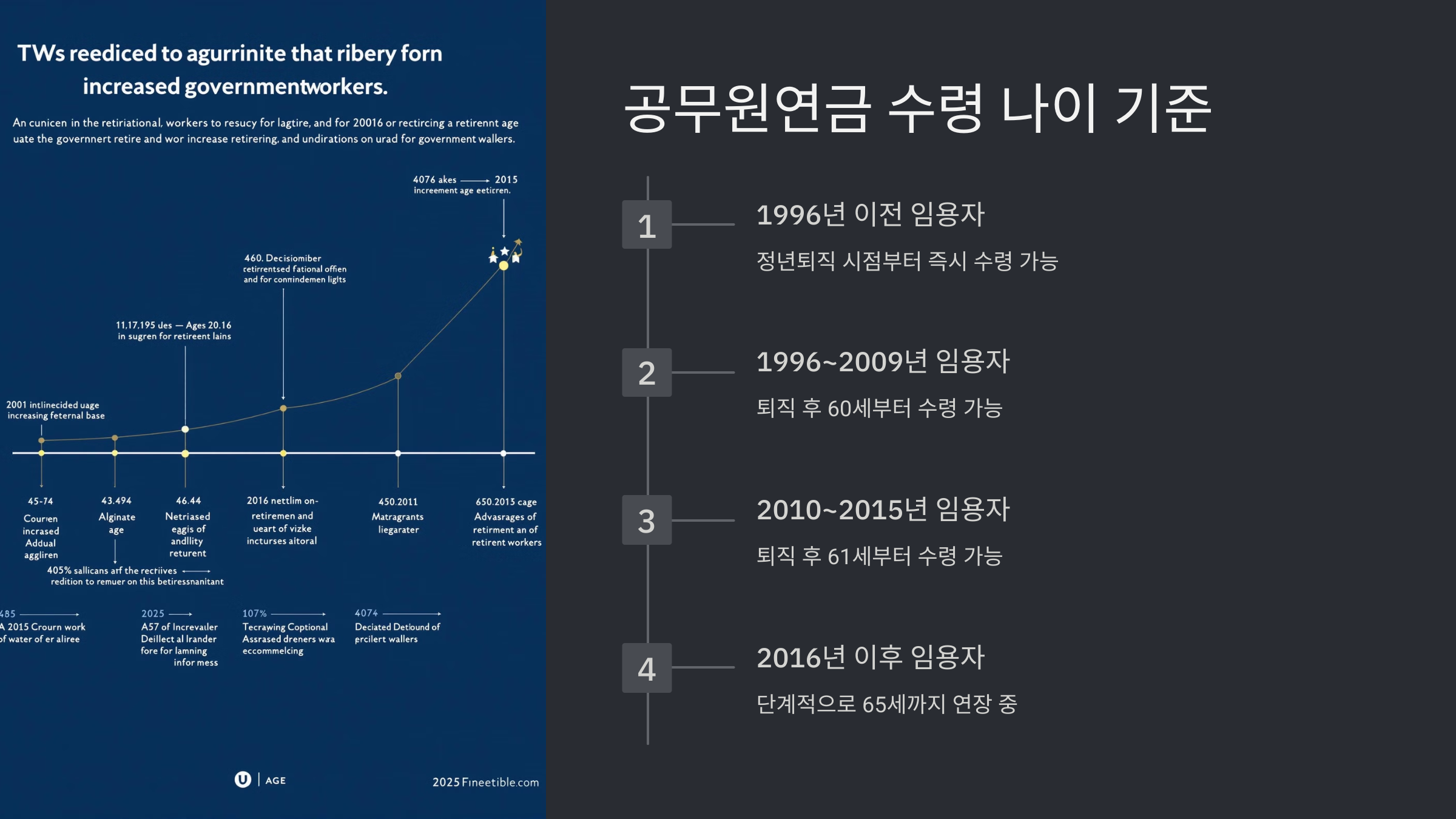 공무원연금 수령 나이와 조건 총정리
