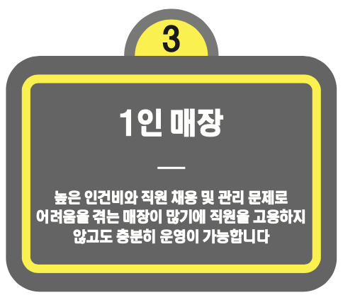 황후탕후루 장점 : 1인 매장