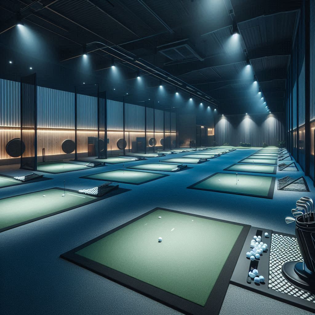 실내골프연습장 배경