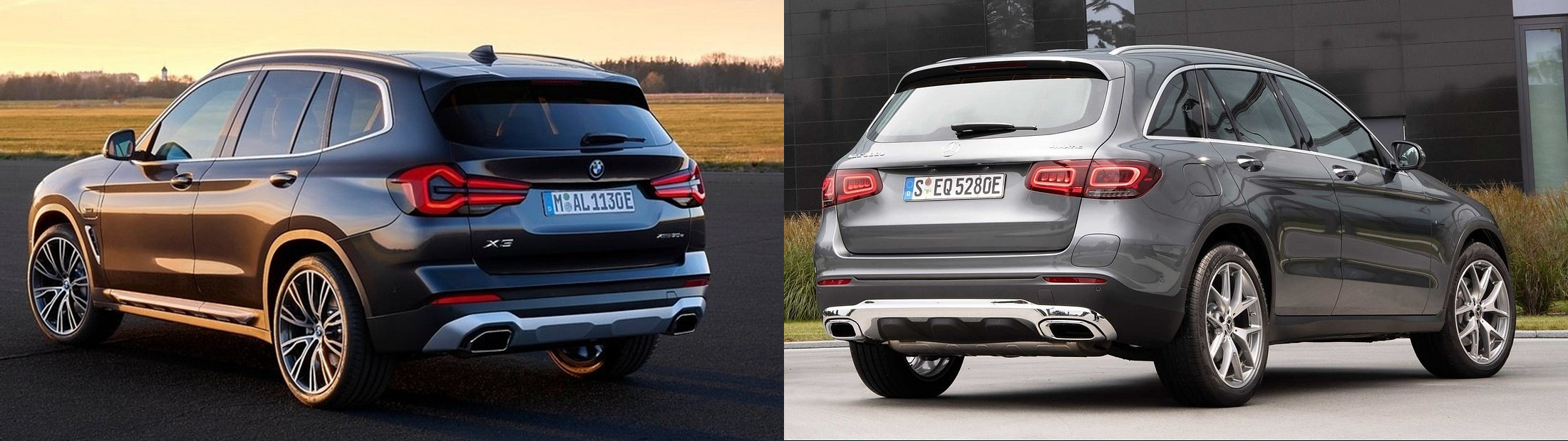 벤츠 GLC 300e, BMW X3 30e