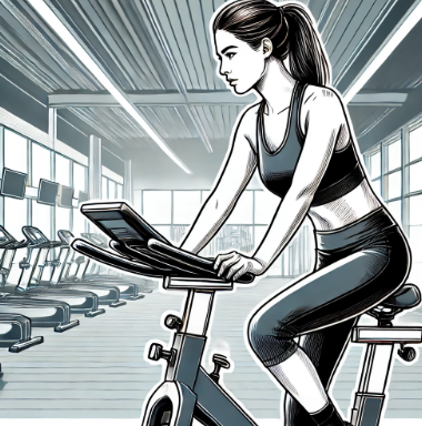 실내 자전거로 대체 운동하기