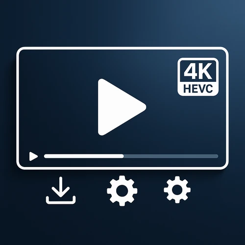 곰플레이어 무료 다운로드 가이드 썸네일 - 4K HEVC 재생 설정과 코덱 최적화 방법을 보여주는 동영상 플레이어 인터페이스 이미지