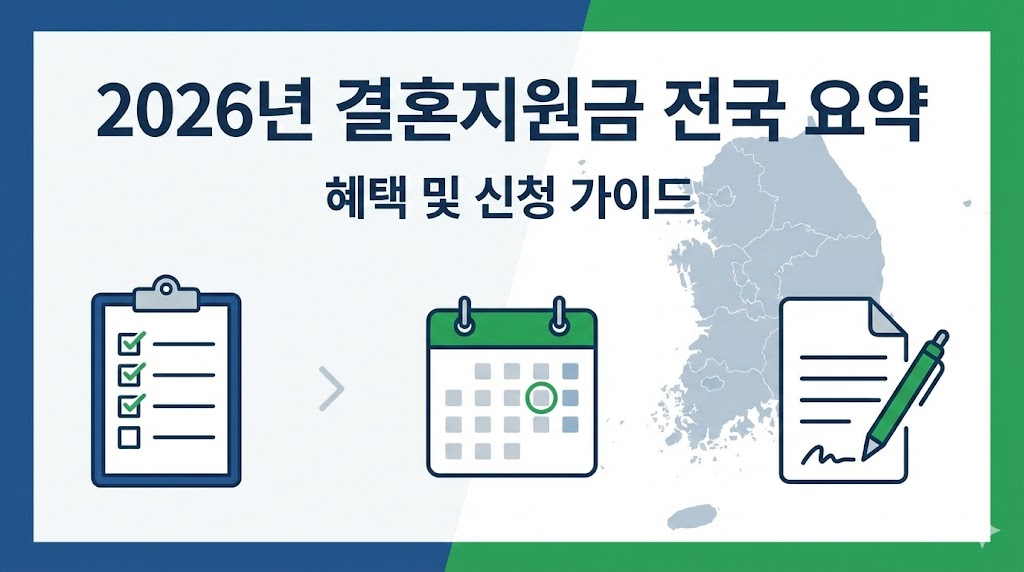 2026년 지자체별 결혼지원금 신청 가이드 정보성 썸네일