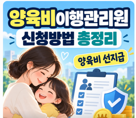 양육비이행관리원 신청방법 추심 법률지원