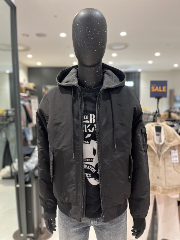 버커루 공용 후드 패딩 항공점퍼 B233Z5020P